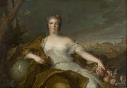 Jjean-Marc nattier Princess Louise-elisabeth of France - The Earth oil painting artist